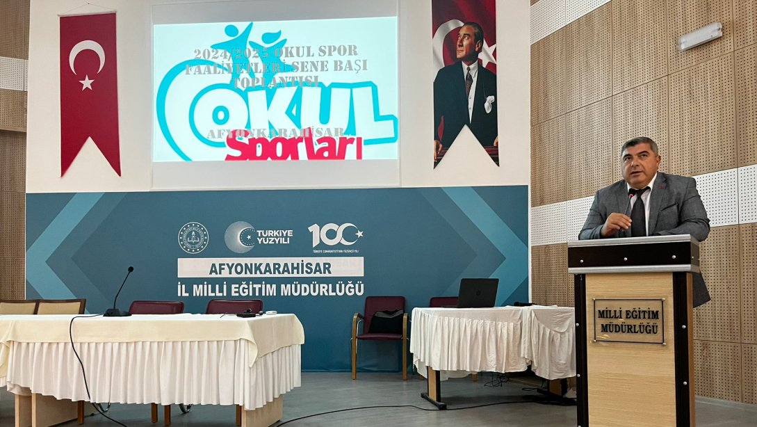 İl Milli Eğitim Müdürümüz Miraç Sünnetci, 2024-2025 Sezonu Okul Sporları Değerlendirme Toplantısına Katıldı...